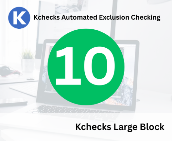 Picture of Kchecks Large Block (up to 10 accounts)